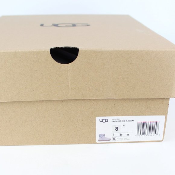 NEW UGG CLASSIC MINI Suede  Embroidered Floral Boots - Picture 14 of 14